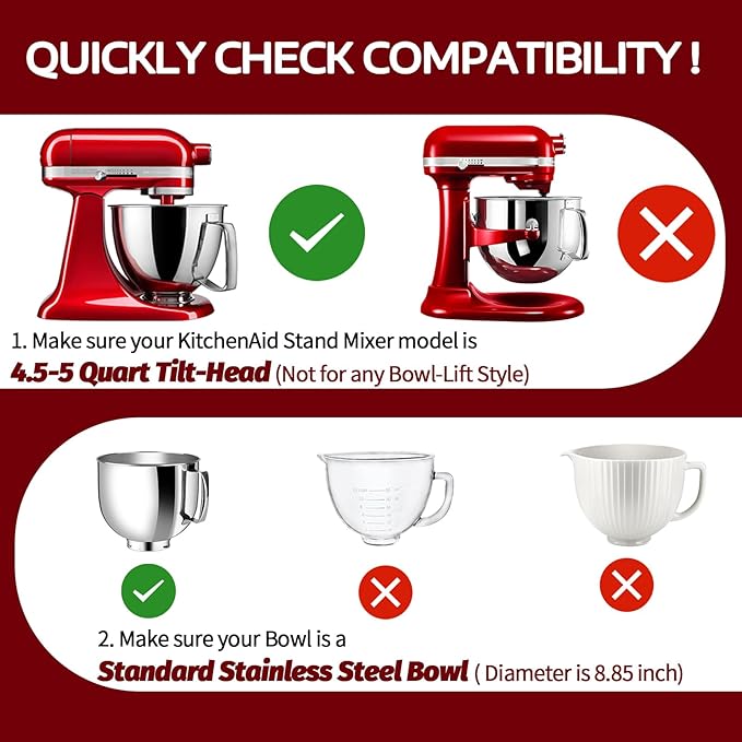 Pouring Shield for KitchenAid Tilt Head 4.5-5QT Stainless Steel (Only),Safety Pouring Shield,Splatter Guard for kitchenaid mixer bowl,Kitchen Aid Stand Mixers,kitchen aid Accessories and Attachments