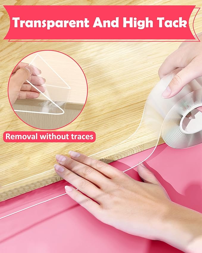 Baby Proofing, Clear Edge Protector Strip, Soft Corner Protectors for Kids, Baby Child Safety Corner Guards for Furniture Against Sharp Corners for Tables, Drawers, Sink, Wall 1.2in x 32.8ft