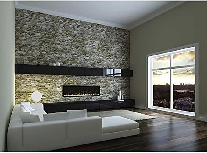 Dimplex IgniteXL 50" Built-in Linear Electric Fireplace (Model: XLF50), 8530/5118 BTU, 240/120 Volt, 2500/1500 Watt, Black