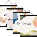 4 Pack Magnetic Poster Hanger Frame 16 inch Black- 16x24 16x22 16x20 Poster Frame for Wall Art Pictures Photos Prints Maps Diamond Art Painting