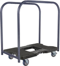SNAP-LOC, 4 Wheel Dolly, 1,200 lb General Purpose E Track Panel Cart Dolly, Heavy Duty Furniture Moving Cart, Thermoplastic Swivel Non Marking Caster Wheels, Made in USA, Black