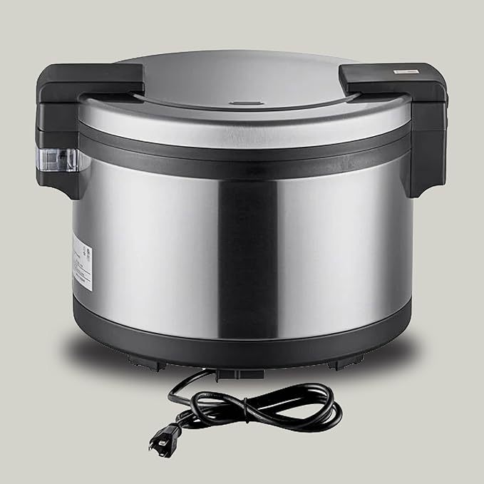 Panda Commercial Rice Warmer - 60 Cups Cooked Capacity Electric Rice Warmer(Warm Function, not Rice Cooker), NSF & ETL Listed Perfect Rice and Food Warmer for Professional Kitchens