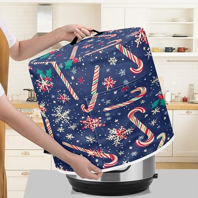 Candy Canes Dust Cover Instant Pot Heavy Duty Waterproof Dust Pressure Cooker Cover Case for Instant Pot Pressure Cooker Instant Pot Appliance Covers Pressure Cooker Size S