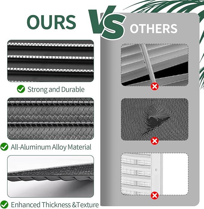 Gable Vents (10" x 10" 3Pcs) Aluminum Walls, Lofts, Garages more, More with Screens, Metal Shed Vents, Outdoor Houses, Loft Ceiling Reinforcement, Square Vents, Blinds, Exterior Grille(Black)