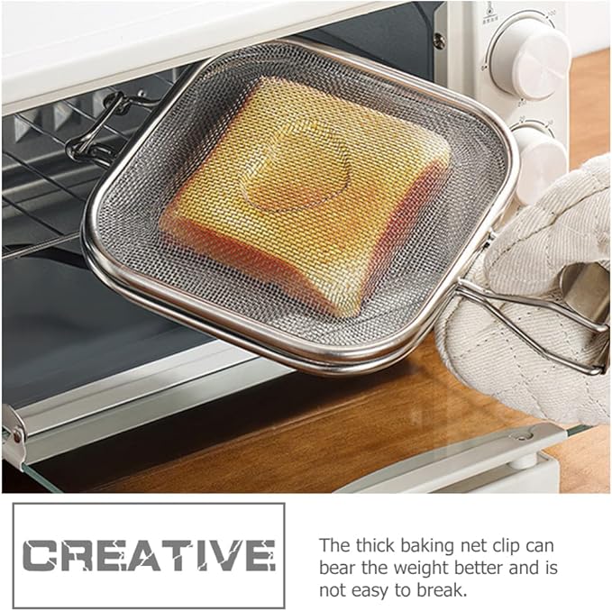 Sandwich Cage Toaster Sandwich Clip Sandwich Racks Breakfast Sandwich Maker Grill Press Grilled Cheese Maker Panini Press Stainless Steel Toaster Accessory Kitchen Utensils