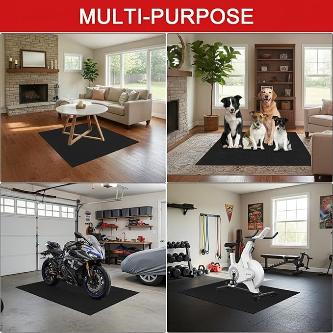 Heavy-Duty Garage Floor Mat 17' x 7'4" - Waterproof Garage Flooring for Cars & SUVs, Durable Garage Mats for Floor, Oil Spill Resistant Garage Pad, Under Car Mat, Garage Rug for Floor, Oil Change Mats