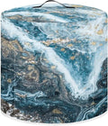Flashideas Marble Print Pressure Cooker Cover for Women Insulated Rice Cooker Cover with Easy to Clean Lining Waterproof Dust Cover with Pockets for Instant Pot 6 Quart Appliance Cover