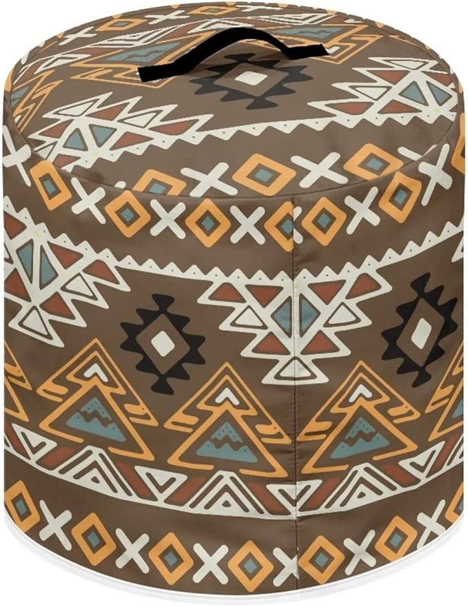 Southwestern Aztec Native American Tribal Geometric Pattern Kitchen Appliance Dust Cover 8 Quart Pressure Cooker Cover with Pockets for Electric Pressure Cooker Air Fryer Rice Cooker