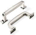 Khtumeware 10 Pack Polished Nickel Cabinet Pulls & Drawer Handles - 3-3/4 Inch, Kitchen Cabinet Hardware