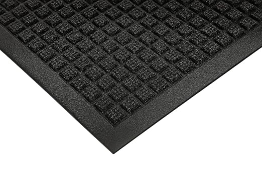 Guardian WaterGuard WG031004 Indoor/Outdoor Wiper Scraper Floor Mat, Rubber/Nylon, 3'x10', Charcoal