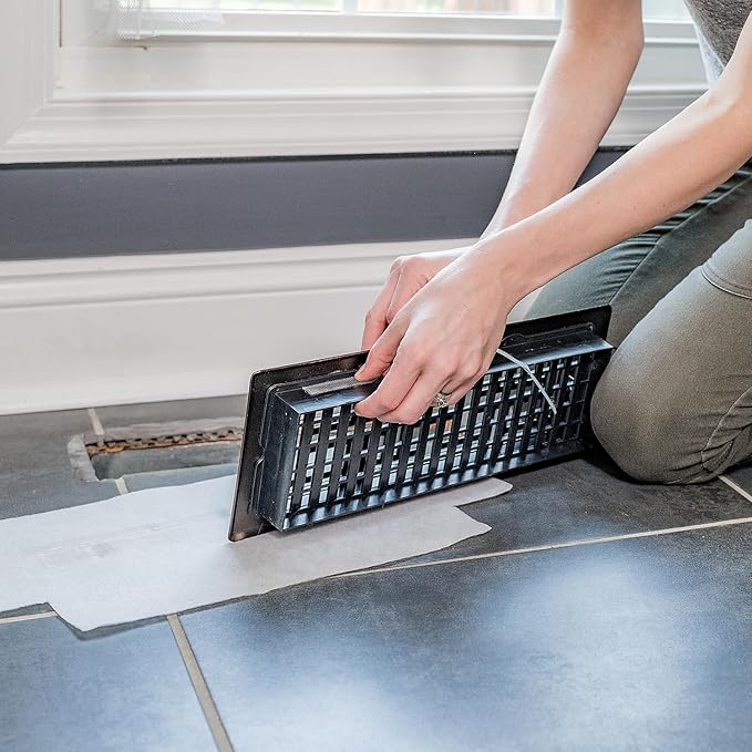Premium Air Vent Filters for Home - 4" x 10" MERV 8 Electrostatic Floor Vent Filters That Trap Dust, Dirt, Smoke, Pollen, Hair - 90 Day Filtration (12 Pack)
