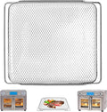 Air Fryer Basket Replacement for Emeril Lagasse Dual Zone 360 Oven 25 QT Air Fryer Convection Toaster Oven, 14.1" x 11.8" Non-stick Steel Mesh Basket Wire Rack Accessories Parts, Dishwasher Safe