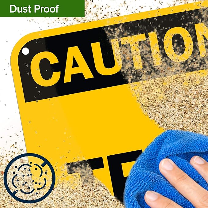 Custom Caution Sign, OSHA Sign, 12x18 Inches, 55 mil thick HDPE (high density polyethylene), Made in USA by My Sign Center
