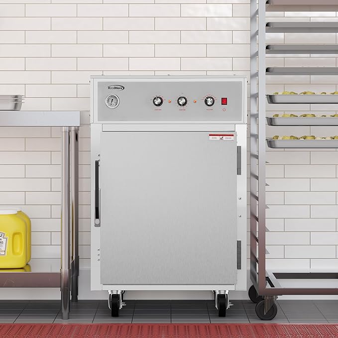 KoolMore Half-Size One Door Commercial Cook And Hold Oven 3,000 W and 208/240V, UL Listed in Stainless-Steel (KM-CCAH3-1D)
