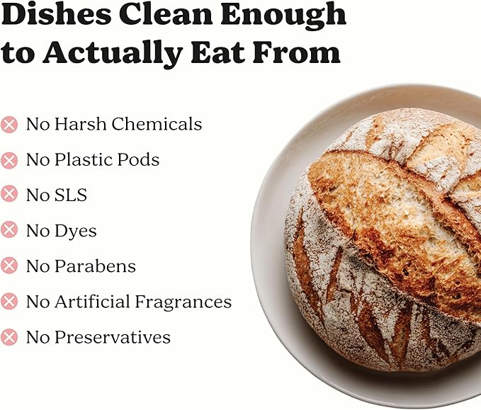 Pronounce Dishwasher Detergent - Cleaner Ingredients, Fragrance Free - Ultra Concentrated Dish Powder, Cuts Grease and Grime, Dishwasher Pods Alternative (Residue-Free). (160 Loads, Unscented)
