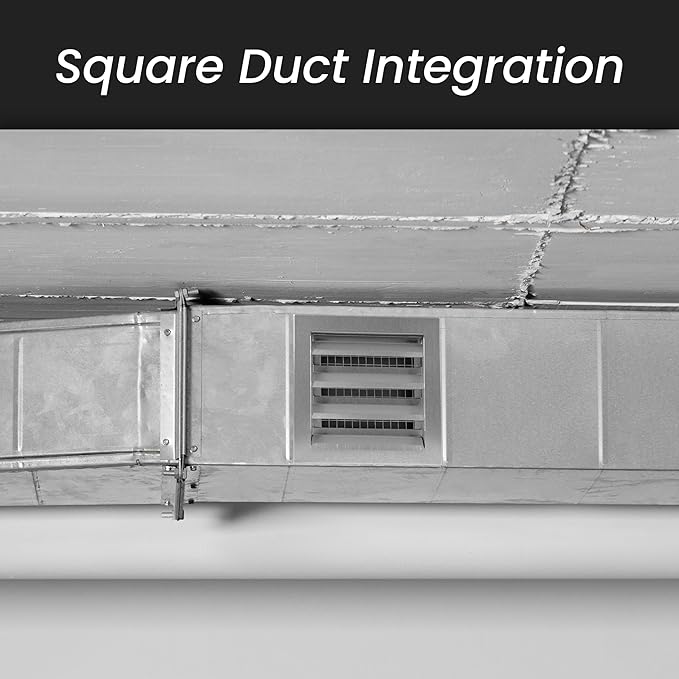 Repa Market 8" x 8" Inch Heavy Duty Galvanized Steel Register Vent Cover with Wire Mesh Screen - Crawl Space Vent - Air Intake/Exhaust Outdoor Wall Gable Vent - HVAC Duct Vent - Vent Covers for Wall