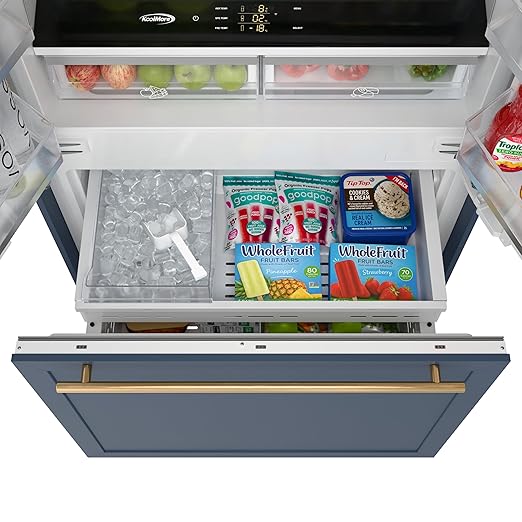 KoolMore Reserve 36 in. Panel-Ready French Door Refrigerator with Ice Maker and Water Dispenser, Frost-Free, 19.6 Cu. Ft. ETL Listed and Energy Star