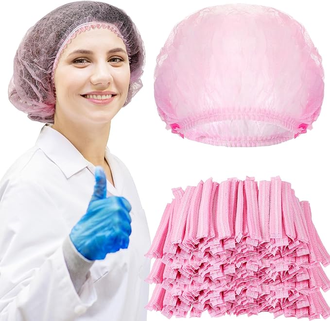 Yahenda 2000 Pcs Disposable Hair Nets Bulk 21 Inch Non Woven Bouffant Caps for Food Service Cooking Medical Salon Spa Beauty