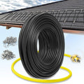 50 FT Gutter Heat Cable Kit, YeloDeer 6 W/FT Heat Tape for Roof and Gutters, Self-Regulating Roof Melt Heating Snow De-Icing Cable, 120V