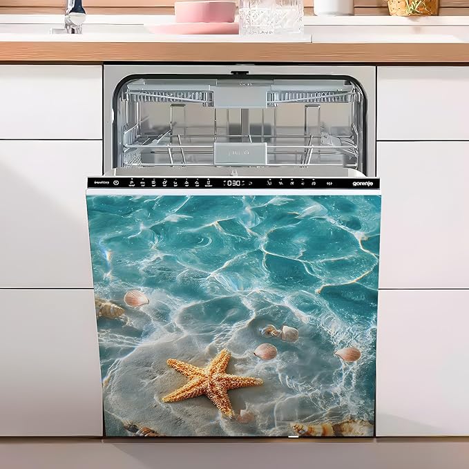 Dishwasher Magnet Sticker Cover Panel Decal Refrigerator Magnetic Sticker Decorative for Kitchen Decoration,Fridge Door Cover, Appliances Stickers 23"x26"