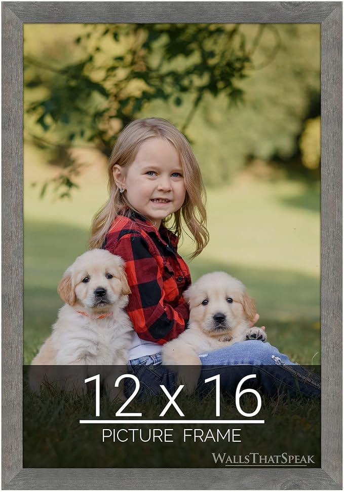 wallsthatspeak 12x16 American Barn Picture Frame for Puzzles Posters Photos or Artwork