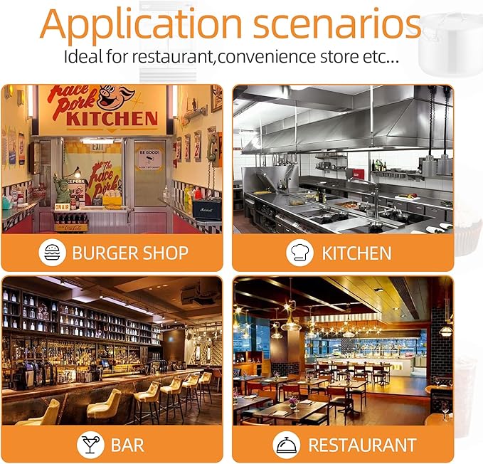 Commercial Deep Fryer with 2 Baskets, 90000 BTU Natural Gas Fryer - CSA Certified, 200°F-400°F 3 Tubes, Stainless Steel Floor Fryer for Restaurants, Fast Food, Food Trucks