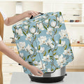 Kitchen Appliance Accessories Dust Cover for 3-6-8 Quart Instant Pot, Pressure Cooker, Air Fryer & Crock Pot,Decorative Appliance Cloth Cover with Top Handle & Storage Pockets (Light blue, 6 Quart)