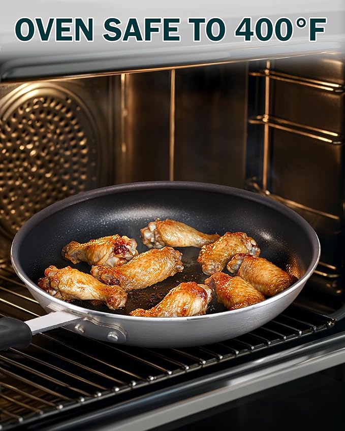 Cooks Standard 12-Inch 30cm Professional Aluminum Nonstick Restaurant Style Saute Skillet Fry Pan