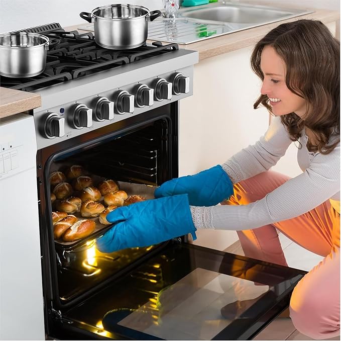 36" Freestanding Dual Fuel Range Oven Stove, Stainless Steel Gas Stove with 6 Sealed Burners and 6.0 Cu.Ft Electric Convection Oven, True Convection and Self-Cleaning, Perfect for Home or Commercial