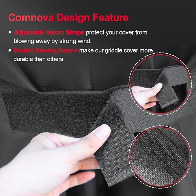 Comnova Grill Cover 52 Inch - BBQ Grill Covers for Weber Spirit 300 Series Gas Grill Heavy Duty & Waterproof, 7106 Weber Barbecue Cover for Spirit E310, Sprit E315, Spirit E330 and Spirit ii E310