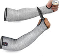 Evridwear Protective Arm Sleeves Cut Resistant Farmers Sleeves for Men Work, Gardening, Farming, Arm Protectors for Thin Skin and Bruising (Small, With Thumb Hole)