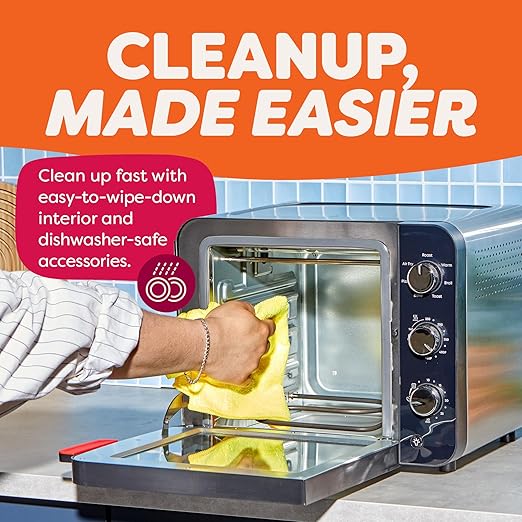 Instant Pot No Preheat Required* 4-Slice Air Fryer Toaster Oven with InstantHeat Technology, 7-in-1, Air Fry, Bake, Toast, Roast, Broil, Warm, and Make Pizza