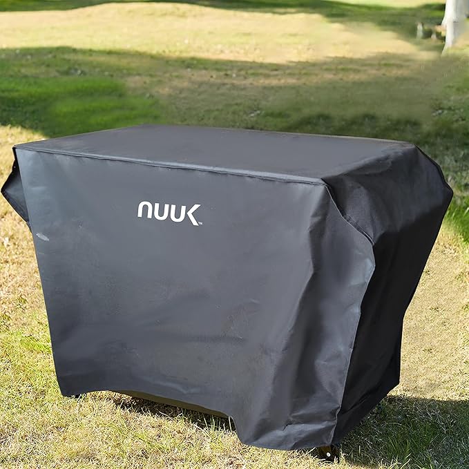 NUUK 20" x 42" Outdoor Grill Cart Prep Work Table Cover, Waterproof & UV Resistant Pizza Oven Stand Table Cover for Kitchen Island BBQ Worktable Protection
