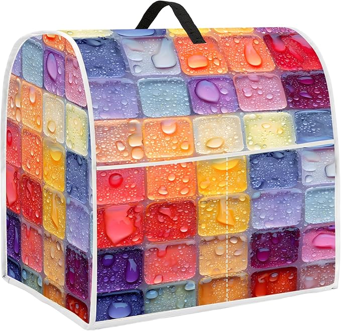 Mixer Dust Cover for 6-8 Qt Stand Mixer, Cloth Cover with 2 Storage Pockets for Stand Mixer Protective Covers Large for 6-8 Quart Mixer