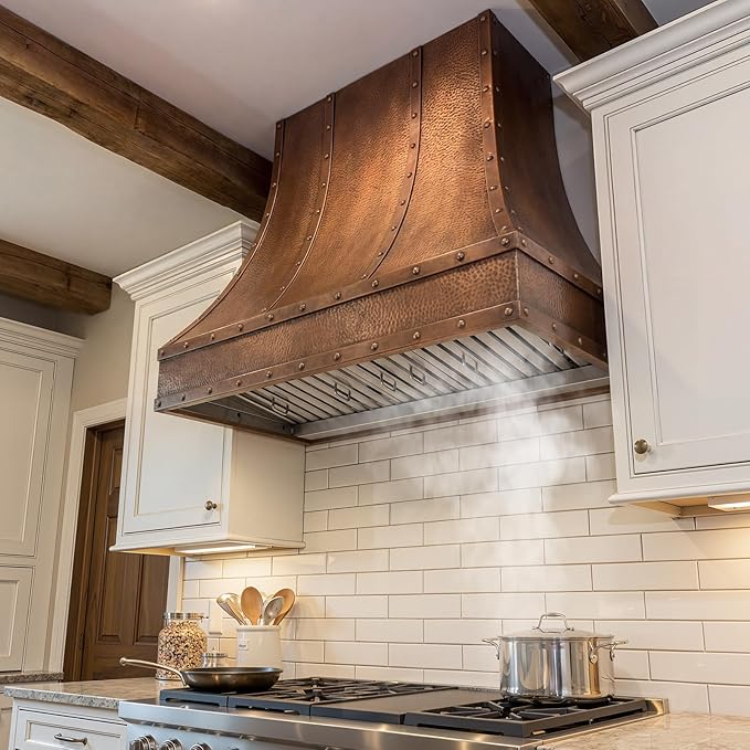 Akicon Range Hood Insert 36 Inch, Ultra Quiet, Powerful Suction Built-in Kitchen Vent Hood, Stainless Steel Ducted Stove Hood with Dimmable LED Lights, 4-Speed 600CFM