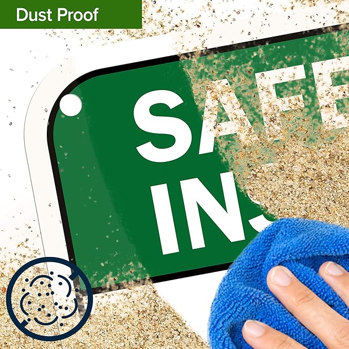 Custom Safety Instructions Sign, Ansi Sign, Osha Compliant, 12x18 Inches, 55 mil thick HDPE (high density polyethylene), Made in USA by My Sign Center