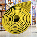 Heavy Duty Wall & Corner Guards 5m Corrugated Self-Adhesive NBR Rubber Protection with Yellow/Black Stripes for Parking Columns & Garage Safety(5PCS,10 cm)