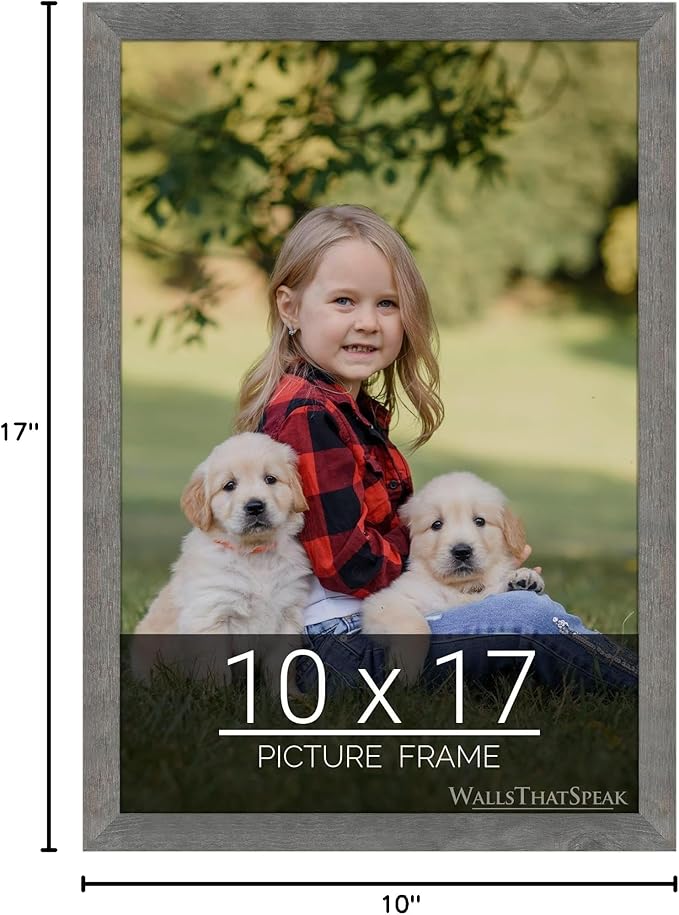 wallsthatspeak 10x17 American Barn Picture Frame for Puzzles Posters Photos or Artwork
