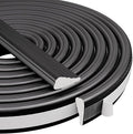 118” Wedge-Shape Foam Window Weather Stripping Door Seal Strip,Soundproofing Frame Insulation Tape for Exterior Front Door,Noise Cancelling Window Inserts,Door Gap Filler Light Blocker,Black