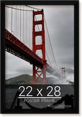 wallsthatspeak 22x28 Black Picture Frame for Puzzles Posters Photos or Artwork