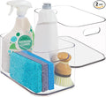 STORi Bliss 10" x 6" Open Clear Pantry Organizer Bin, Set of 2, Plastic Containers with Handle for Kitchen, Fridge, Cabinet, Closet, Bathrom, Undersink Storage Made in USA