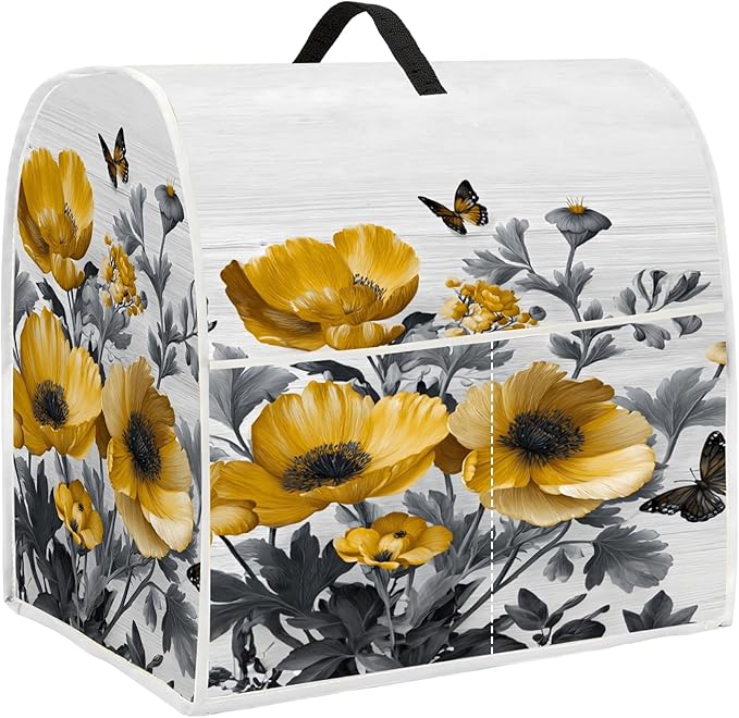 Mixer Dust Cover for 6-8 Qt Stand Mixer, Cloth Cover with 2 Storage Pockets for Stand Mixer Protective Covers Large for 6-8 Quart Mixer