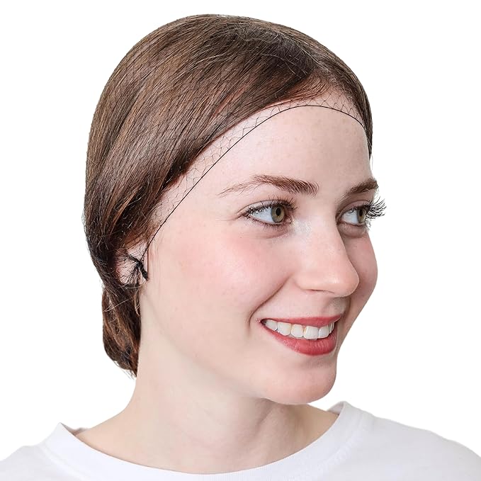 Hair Net Tiny Mesh Bouffant/Large Size, Medium Brown,1 Net Per Pack [Pack of 12]