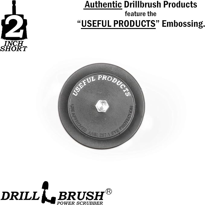 Drill Brush - Grout Cleaner - 2-inch Diameter Round Spin Brush Set - Kitchen Accessories - Scrub Stove, Oven, Sink, Tile - Carpet Cleaner - Leather, Upholstery, Fabric - Wheel Brush - Glass Cleaner