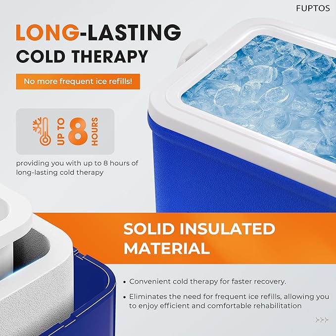 Cold Therapy Machine for Knee & Shoulder, Pain Relief, Post-Surgery Recovery, Cryotherapy for Muscle Recovery, Sports Injuries, Digital Timer, Quiet Pump, Universal Ice Pad