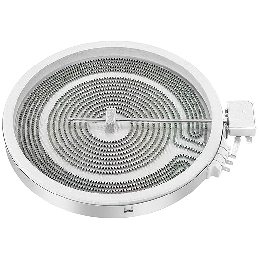 Upgraded WB30X24111 WB30T10133 Range 9" Dual Radiant Surface Element Compatible with G-E Hot-Point Electric Range 9 inch Dual Surface Burner Element, Replace 2512343818-1 Year Warranty by Fetechmate