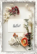 FrameWorks 12" x 18" White Driftwood Wooden Shadow Box Frame – Soft Felt Back, Tempered Glass, and Included Elegant White Ball Push Pins