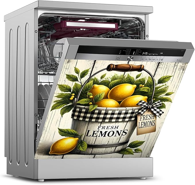 Dishwasher Magnet Sticker Cover Panel Decal Refrigerator Magnetic Sticker Decorative for Kitchen Decoration,Fridge Door Cover, Appliances Stickers 23"x26"