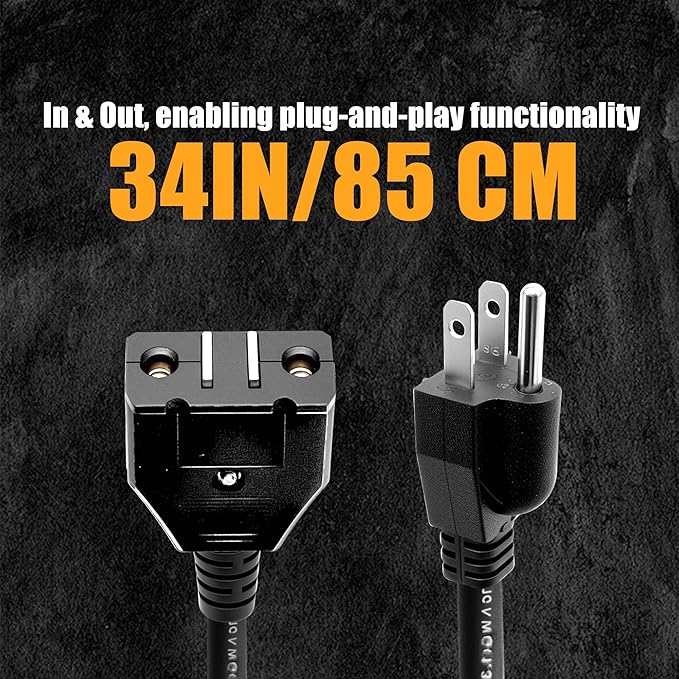 Break-Away Magnet Power Cord 9001150010 Fits For Masterbuilt 10 Liter XL Electric Fryer, Breakaway Safety Deep Fryer Cord Parts & Accessories for Masterbuilt 10L Turkey Fryers MB20012420, MB20010326