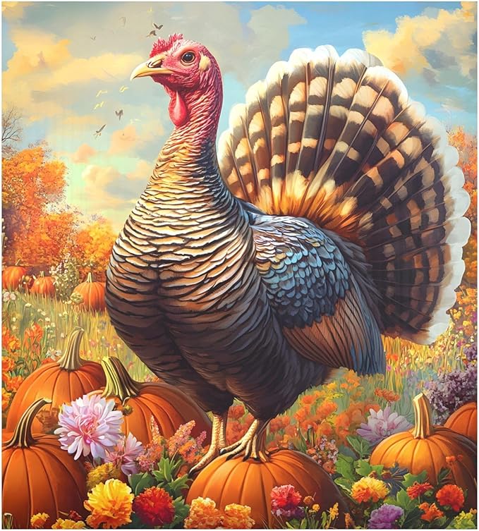 Turkey Pumpkin Thanksgiving Dishwasher Magnet Cover Sticker Magnetic Refrigerator Panel Front Door Fridge Microwave Decal Decorative